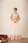 Dove White Lehenga Set