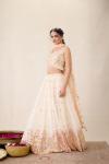 Dove White Lehenga Set