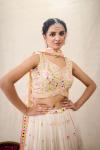 Dove White Lehenga Set