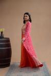 Fushia Pink & Orange Sharara Set