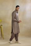 Taupe Silk Kurta Set