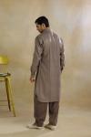 Taupe Silk Kurta Set