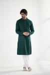 Green Silk Kurta Set