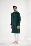 Green Silk Kurta Set