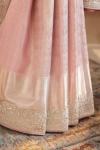 Baby Pink Kanjivaram Tissue Saree