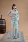 Chill Blue Sharara Set