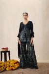 Coal Black Sharara 