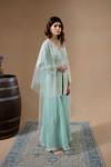 Aqua Green Sharara Set