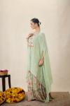 Parrot Green Sharara set