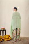 Parrot Green Sharara set