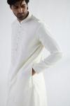 Off-white Cotton Mirror Kurta Set