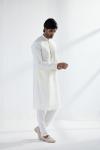 Off-white Cotton Mirror Kurta Set