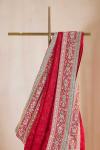 Vermillion Georgette Saree