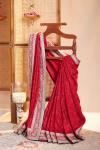 Vermillion Georgette Saree