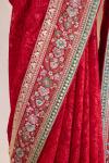 Vermillion Georgette Saree