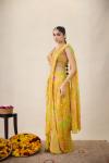 Sunflower Yellow Drape Saree