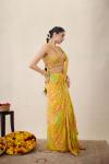 Sunflower Yellow Drape Saree