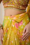 Sunflower Yellow Drape Saree