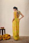 Sunflower Yellow Drape Saree