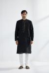 Black Cotton Mirror Kurta Set