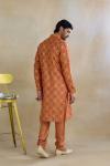 Saffron Silk Kurta Set