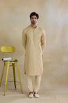 Beige Silk Kurta Set