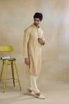 Beige Silk Kurta Set