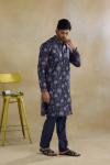 Midnight Blue Silk Kurta Set