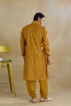 Mustard Pathani Kurta Set