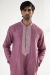 Onion Pink Chanderi Cotton Kurta Set