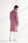 Onion Pink Chanderi Cotton Kurta Set