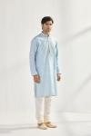 Sky Blue Cotton Kurta Set