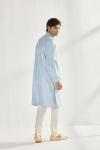 Sky Blue Cotton Kurta Set