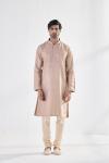 Brown Cotton Kurta Set