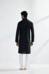 Black Cotton Kurta Set