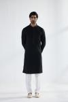 Black Cotton Kurta Set