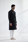 Black Cotton Kurta Set