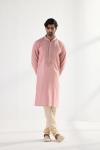 Pink Cotton Kurta Set