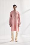 Pink Cotton Kurta Set