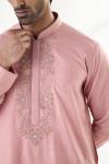 Pink Cotton Kurta Set