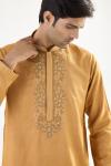 Honey Mustard Cotton Kurta Set