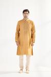 Honey Mustard Cotton Kurta Set