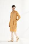 Honey Mustard Cotton Kurta Set