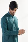 Bottle Green Cotton Kurta Set