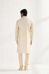 Gold Pashmina Silk Kurta Set