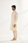 Gold Pashmina Silk Kurta Set