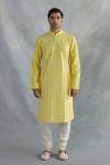 Butter Yellow Cotton Kurta Set