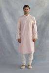 Powder Pink Cotton Kurta Set