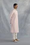 Powder Pink Cotton Kurta Set