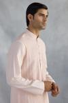 Powder Pink Cotton Kurta Set